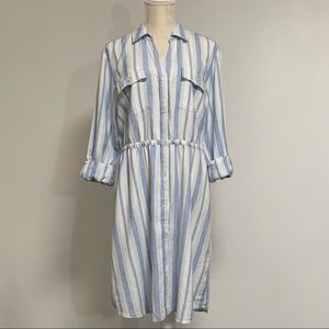 New Style & Co. Fashion Dress Icy Stripe Size Large